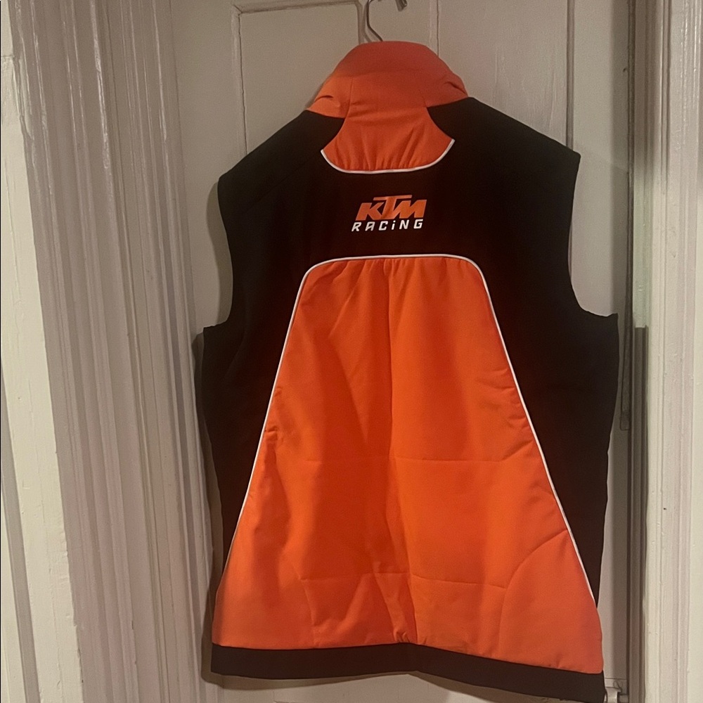 Men's Orange and Black Vest - Picture 7 of 7